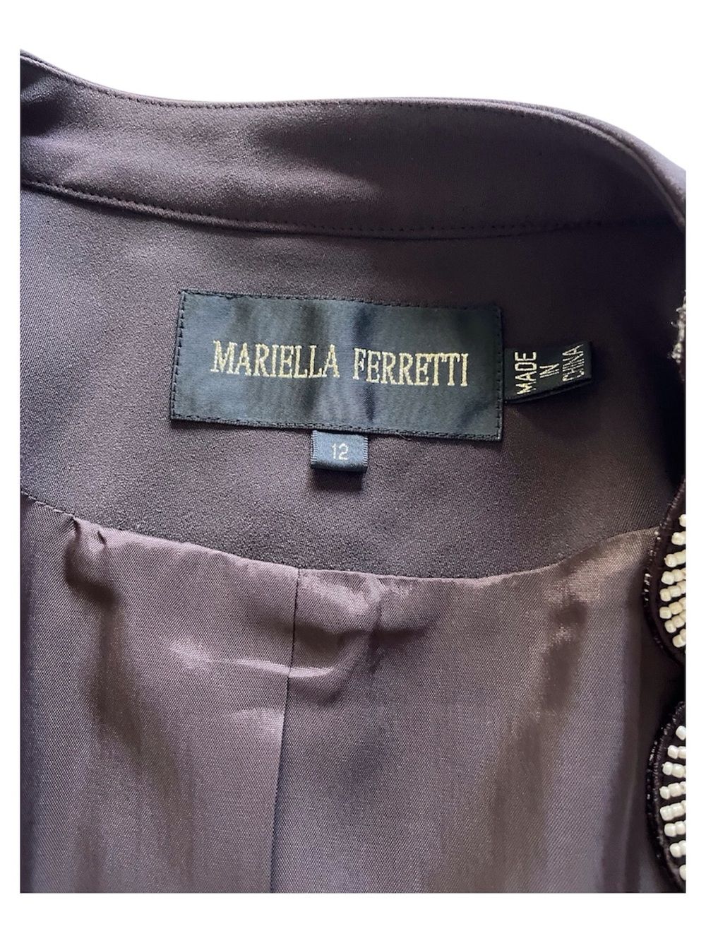 Mariella Ferretti Embroidered Open Front Women's Top Jacket, 12 - Picture 4 of 13